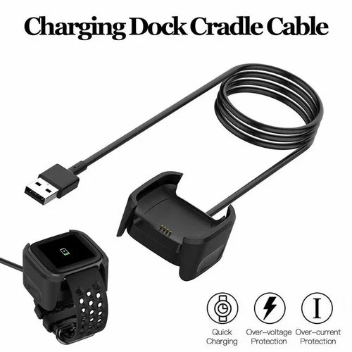 For Fitbit Versa / Versa Lite / Versa 2 USB Charger Charging Power Dock Cradle