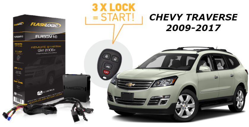 Flashlogic Remote Start for Chevy Traverse 2014 Plug N Play FLRSGM10