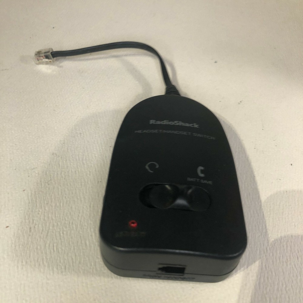 Radio Shack Modular Headset Handset Switch 43-2017
