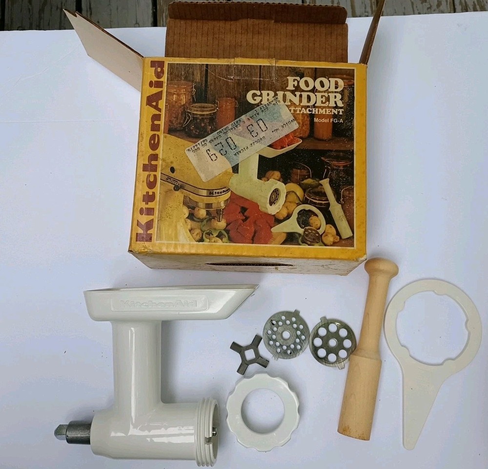 Vth KitchenAid Hobart Meat Grinder Model FG-A Slight Cracks