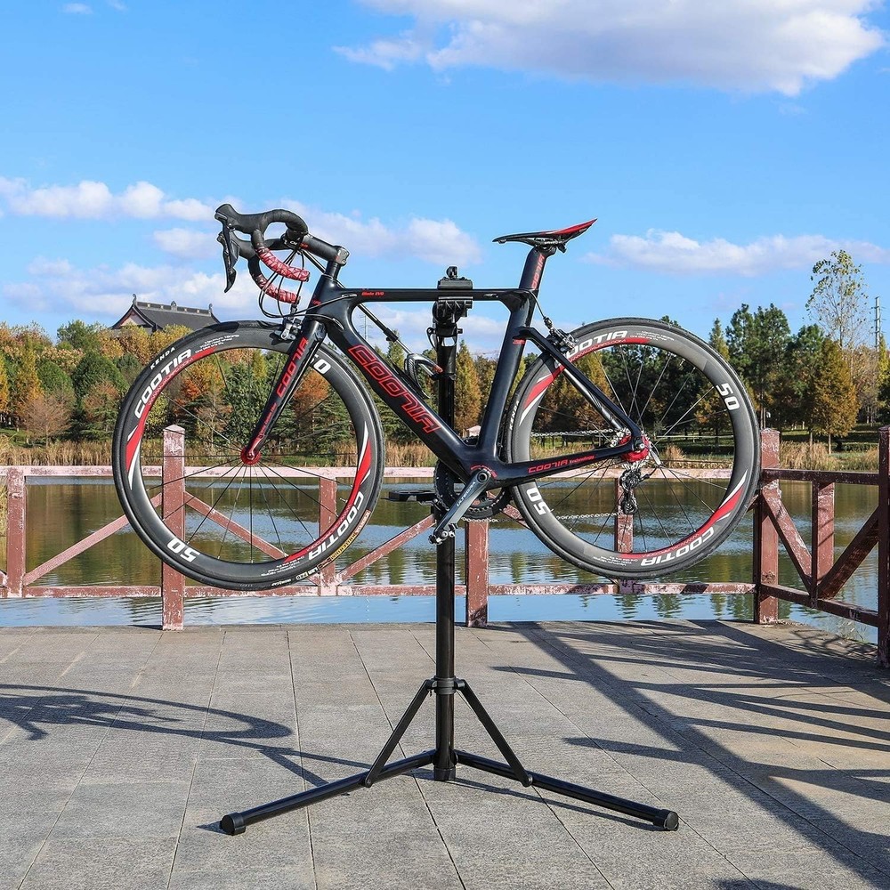 Bike Repair Stand - Adjustable Height & Rotatable Clamp