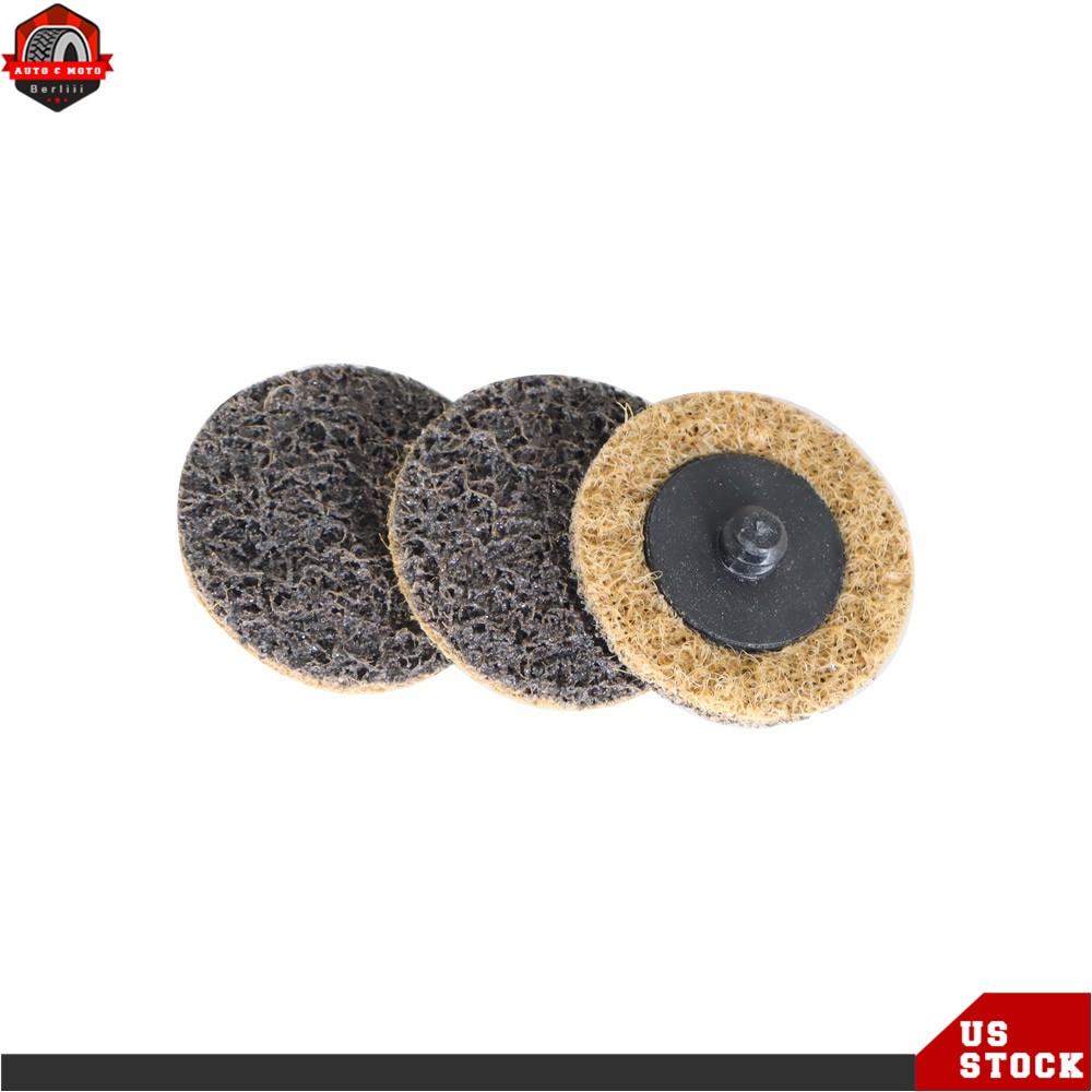 50Pack 2" Coarse Surface Conditioning Discs Roll Lock Die Grinder Sanding Pads