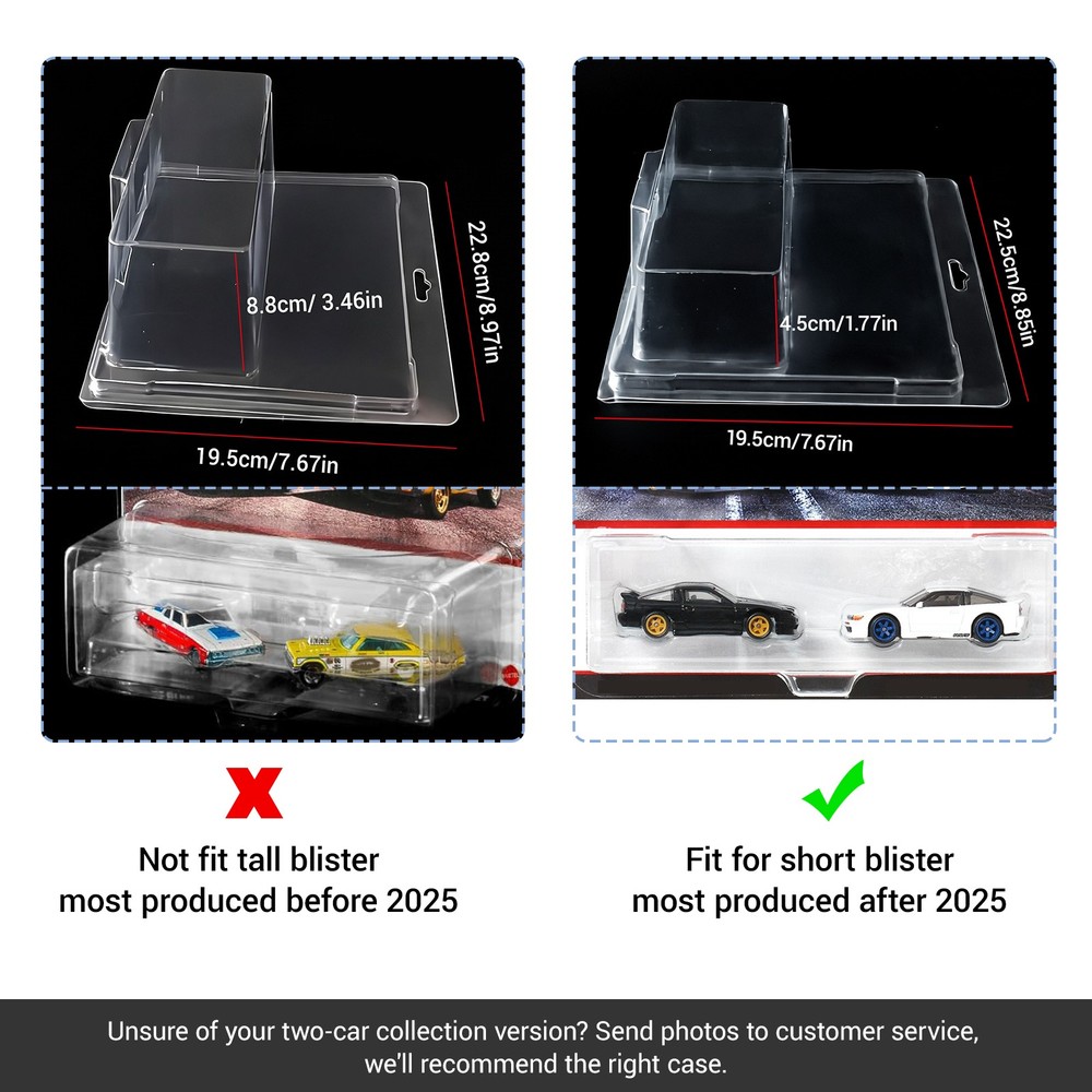 Protector Case for Hotwheels Premium Car Culture 2 Pack 2025 Version Pack Cover