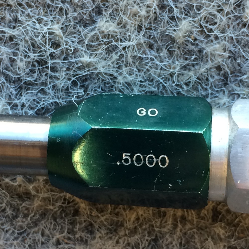 Plain Set Pipe Plug Gage Go.5000 No Go .5100 234179-4
