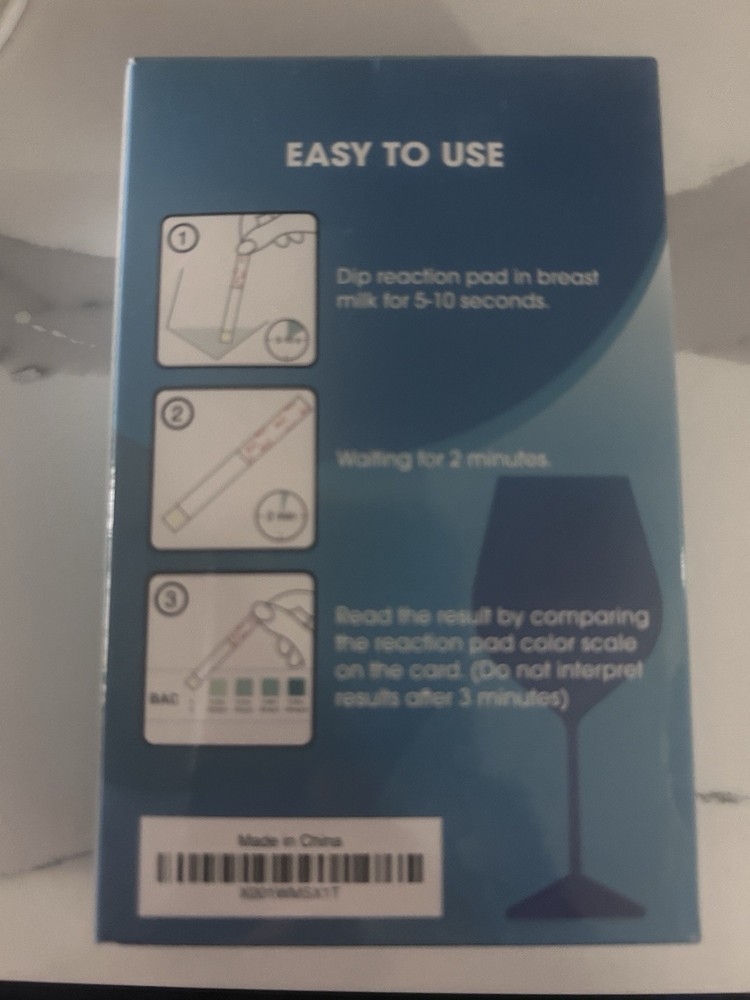 Papablic Breastmilk Alcohol Test Strips - Test & Safe 24 Strips