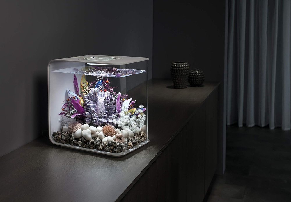 Marble Pebble Set, Solid Aquarium Decorations, White