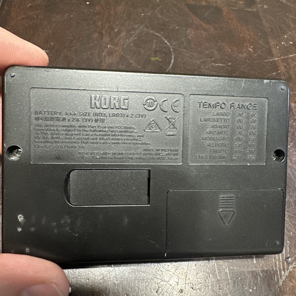 Korg TM-60 Tuner Metronome Combo Backlit Display