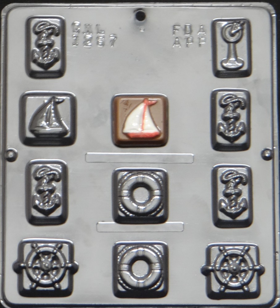 Sailing Assortment Chocolate Candy Mold   1267 NEW