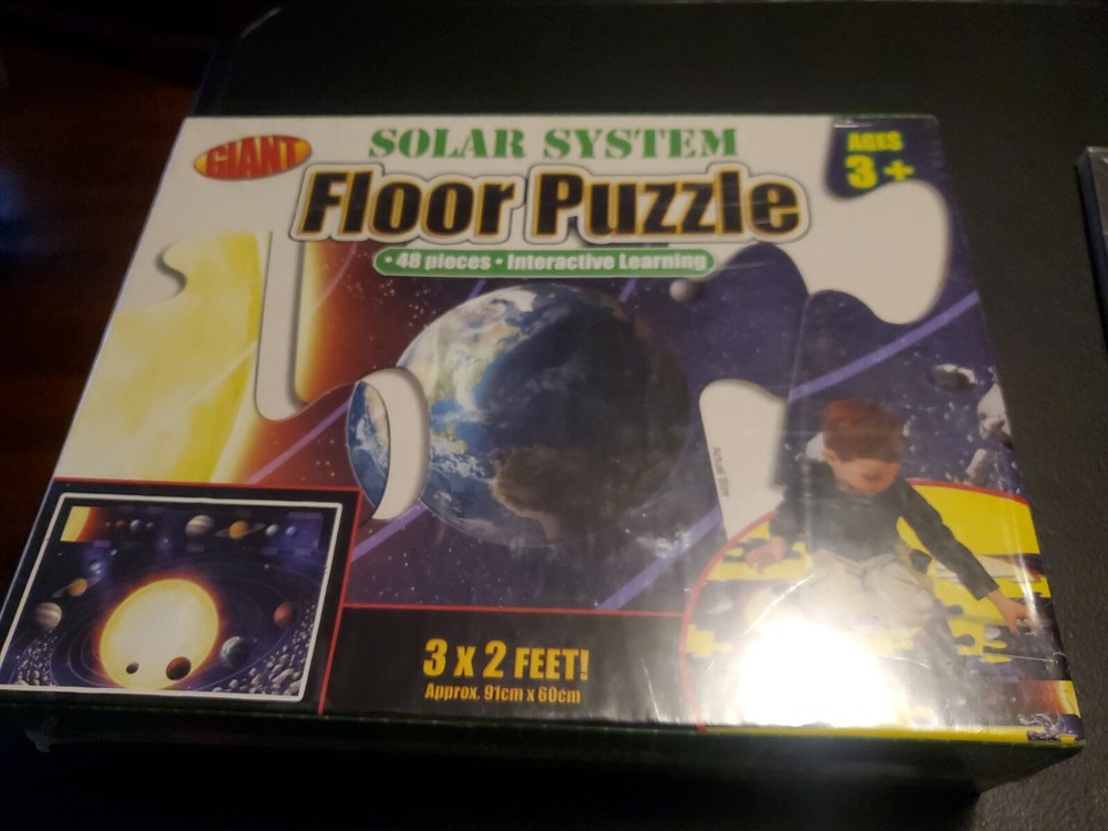 Giant Solar System Floor Puzzle 48 Piece Interactive Learning 3' × 2' [NEW] #33