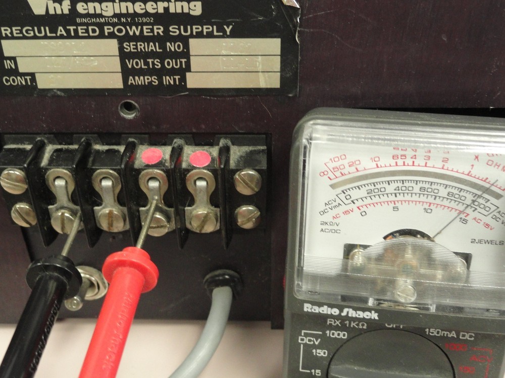 VINTAGE 1970s MASSIVE VHF ENGINEERING Co PS3012 30 Amp REGULATED POWER SUPPLY
