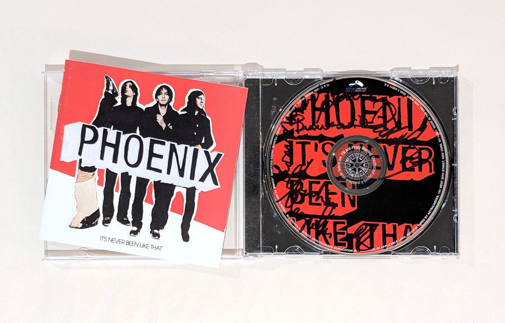 PHOENIX signed IT'S NEVER BEEN LIKE THAT compact disc CD THOMAS MARS +3 band COA
