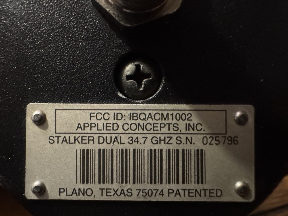 Applied Concepts Stalker Dual Radar