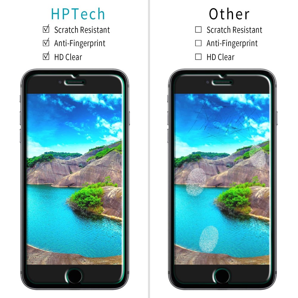 2 Pack Screen Protector for iPhone SE 3, SE 2022, iPhone SE 2, SE 2020 Temper...
