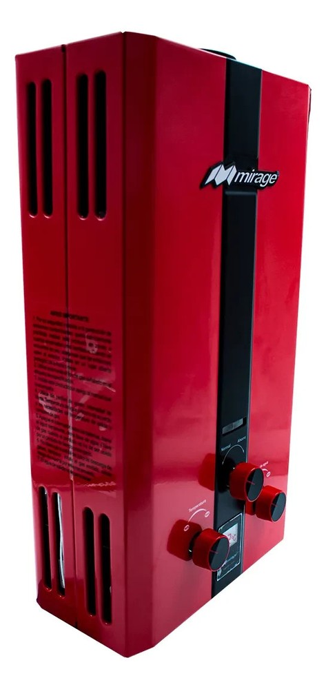 MIRAGE TANKLESS WATER HEATER 10 L TWO SERVICES RED COLOR