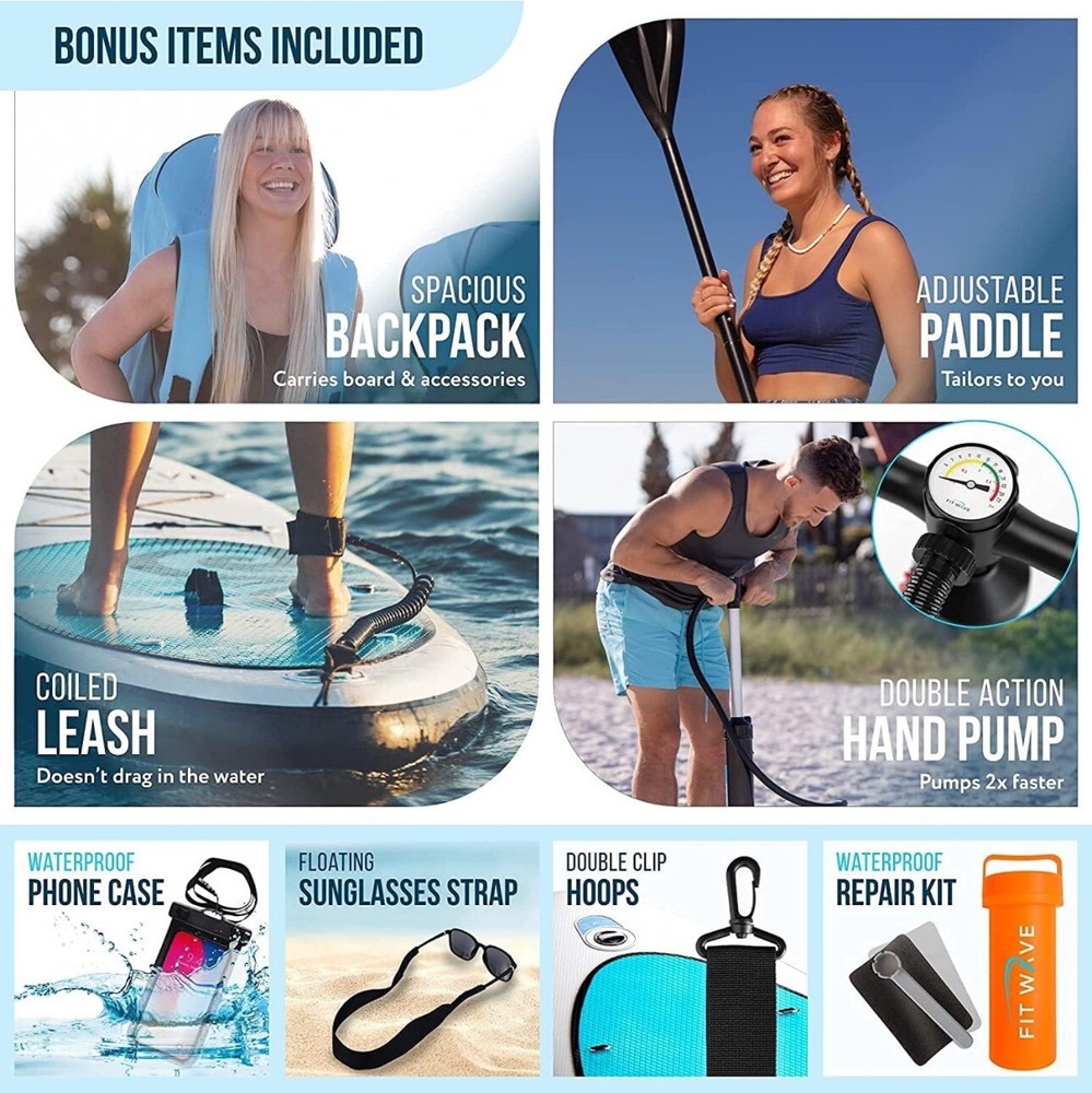 FITWAVE Paddle Board 9.5ft + Kit