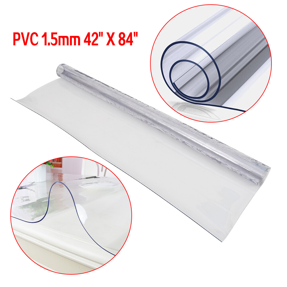 42 "X 84" Transparent Plastic Table Cover PVC Tablecloth Protector Pad Desk Mat