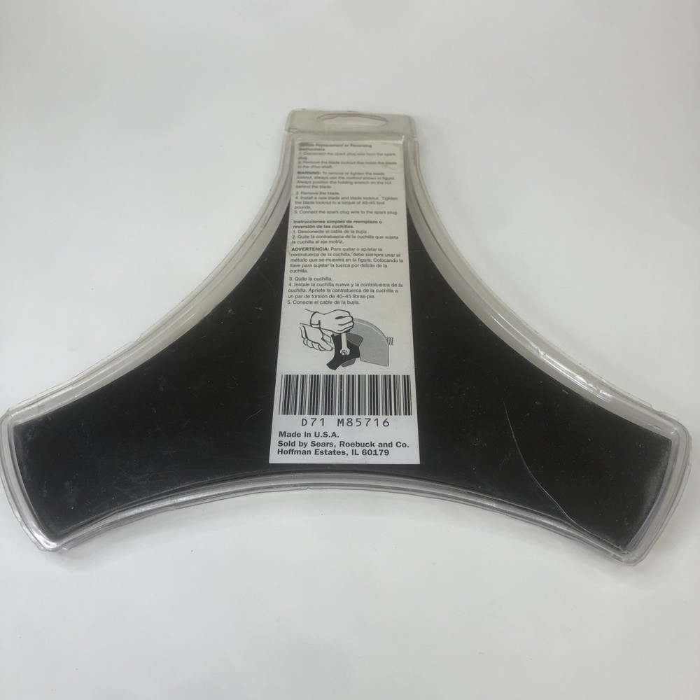 Craftsman 71-85716 9" Replacement Reversible 3-Tip Edger Blade (2-Pack) NEW
