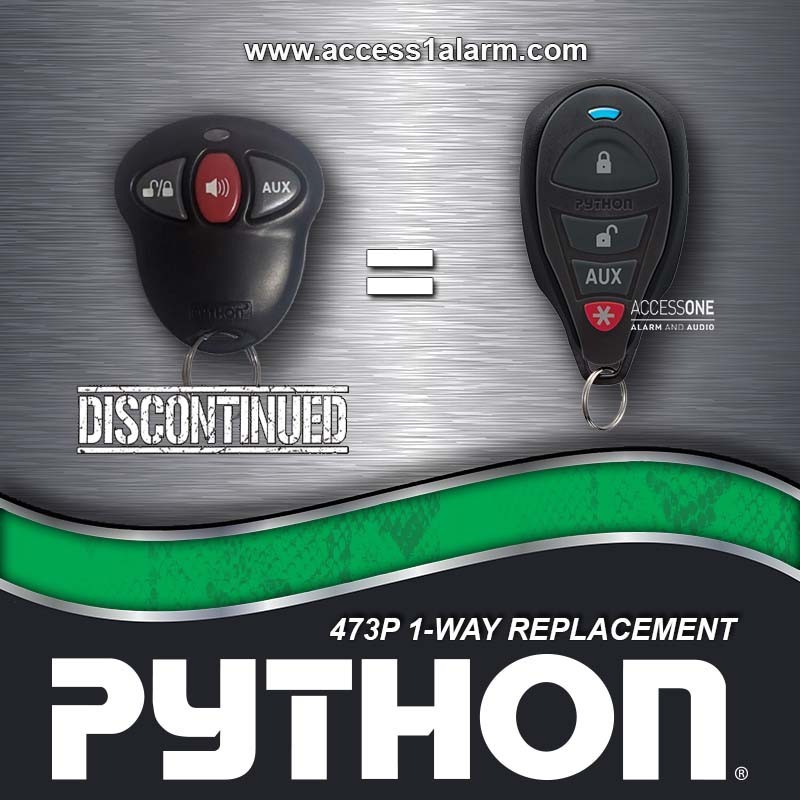 Discontinued Python 473P 3-Button Remote Control Python 7145P Replacement NEW