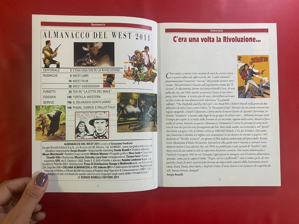 TEX ALMANAC DEL WEST 2011 Ed. Sergio Bonelli Comic NEW