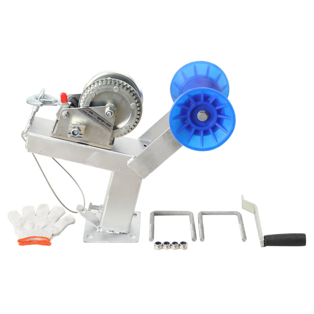 Adjustable Boat Trailer Winch Stand with Roller; Boat Trailer Winch Post