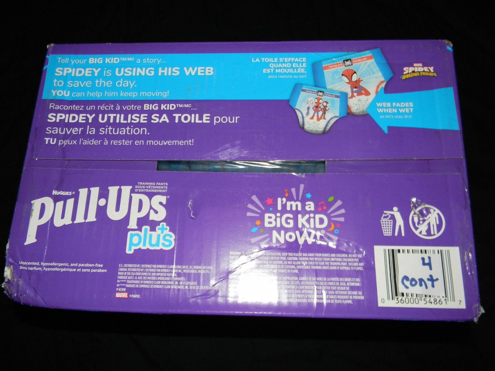 4 sample Huggies Pull-ups 5t-6t over 46-60 Lbs.