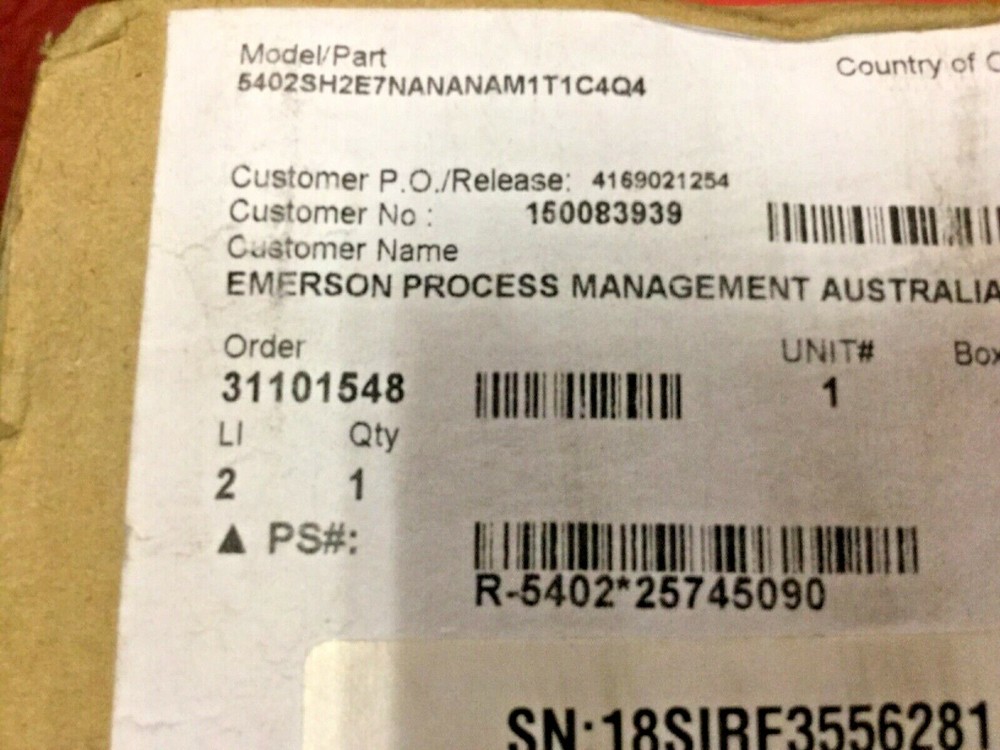 ROSEMOUNT 5402SH2E7NANANAM1T1C4Q4 Flameproof Level Transmitter