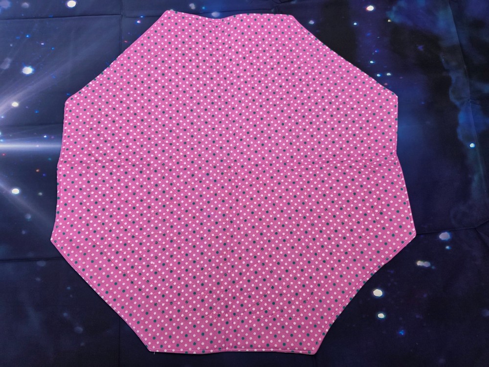 Handmade Quilted Octagon table topper VALENTINE'S DAY candy conversation hearts