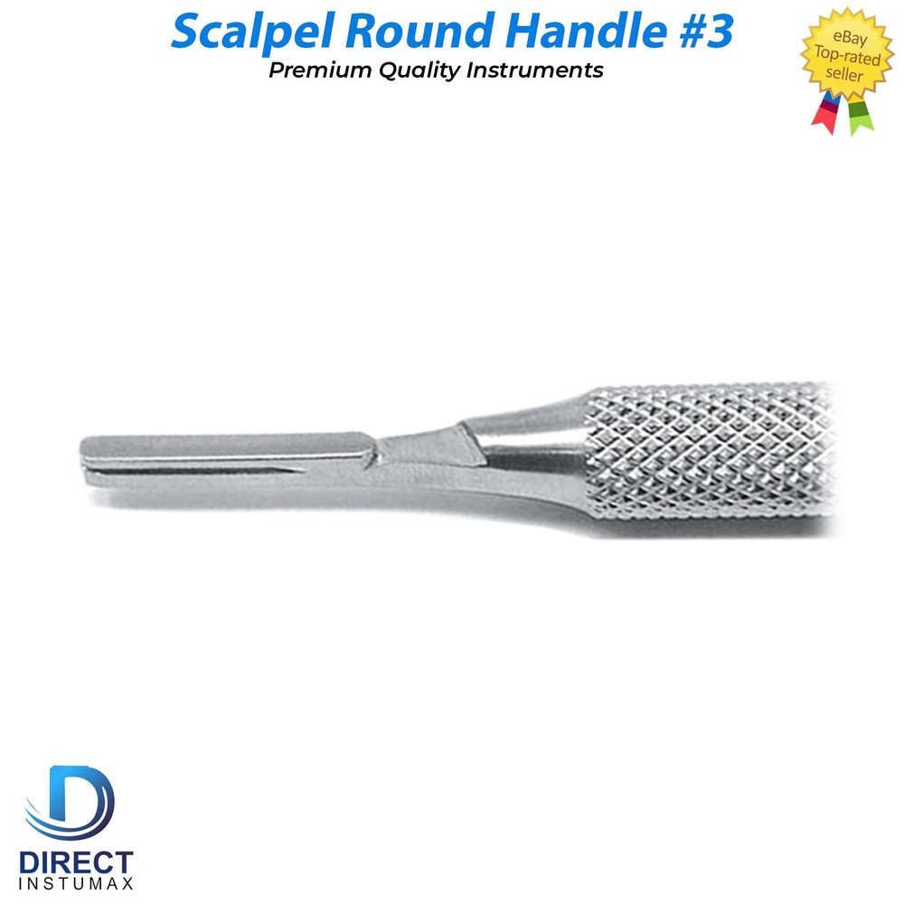Surgical Scalpel Handle Holder With Round Pattern German Stainless