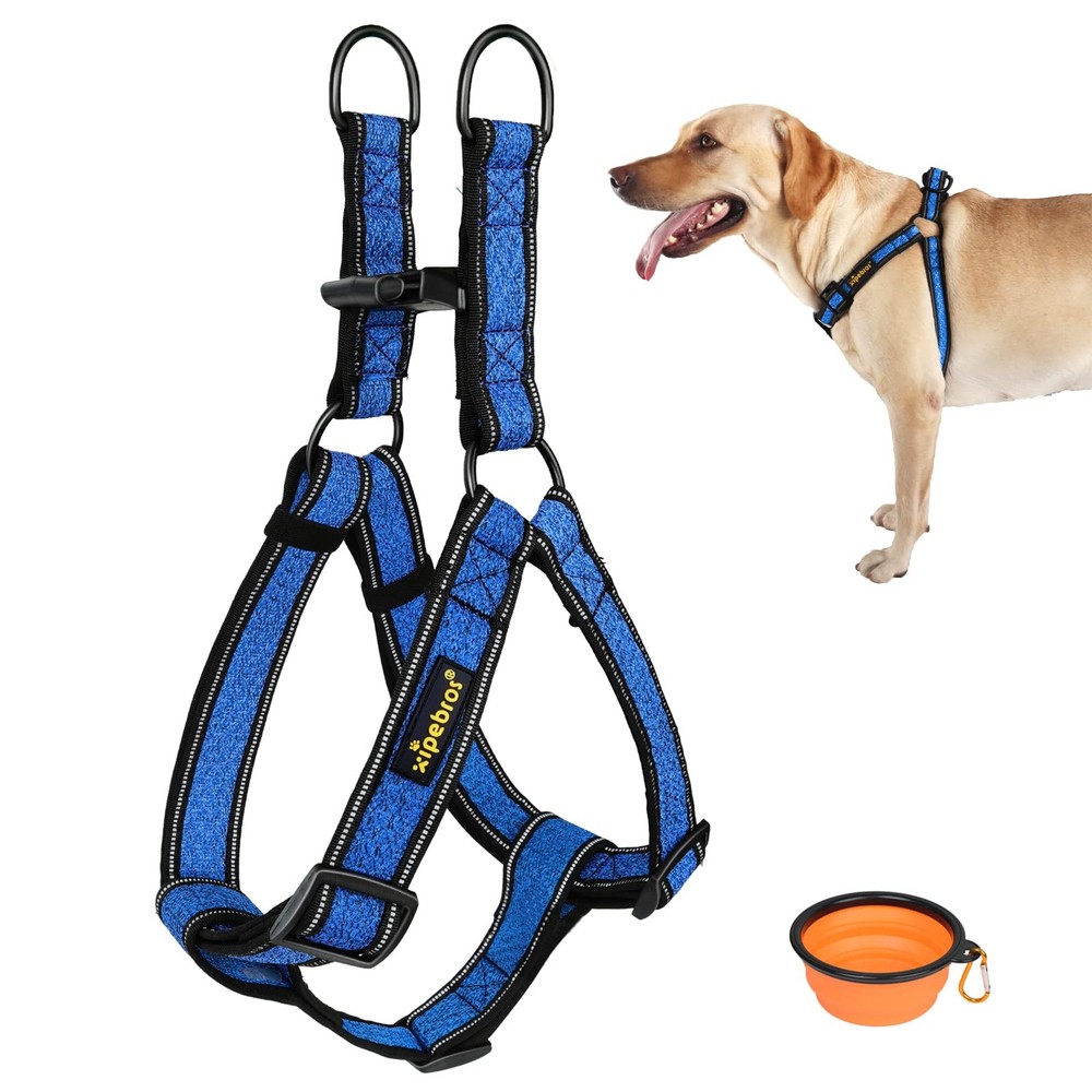 Dog Harness, No Pull, Reflective, Adjustable, Stops Pets from Pulling and Cho...