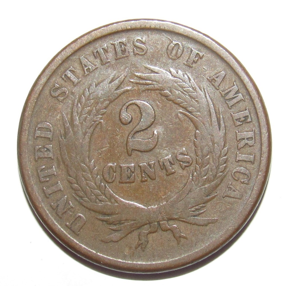 1864 Two Cent Piece (E65)