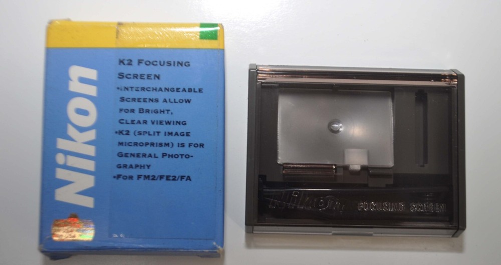 Nikon Type K2 Focusing Screen Split Image Microprizm for FM2/FE2/FA NIB