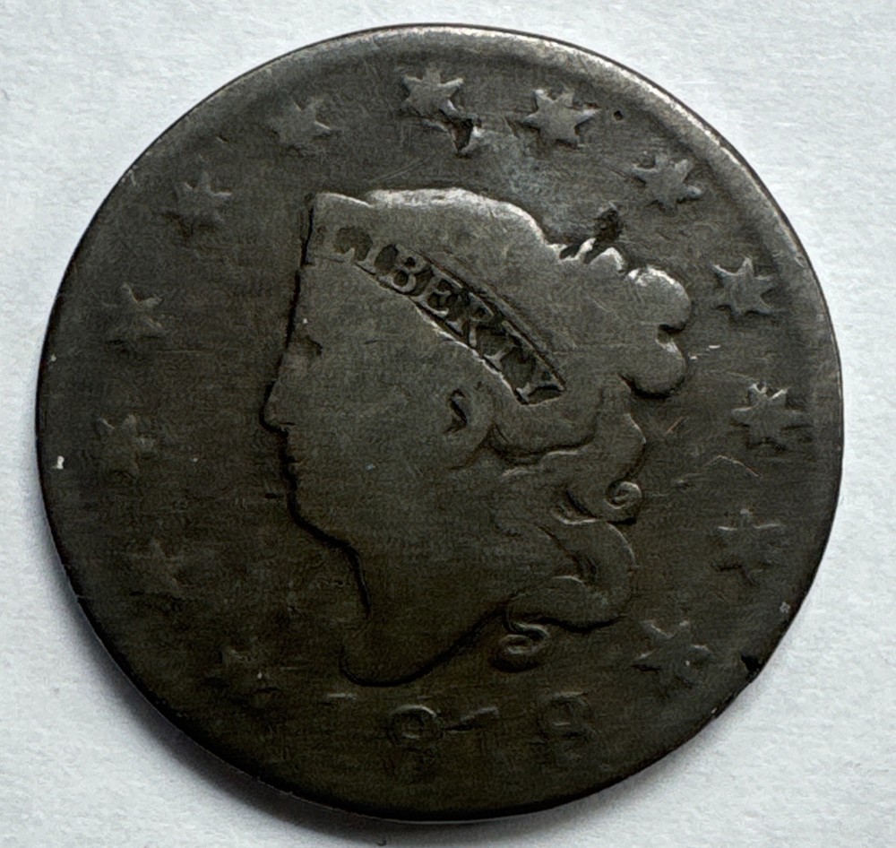 1818 LARGE CENT U.S. Coin