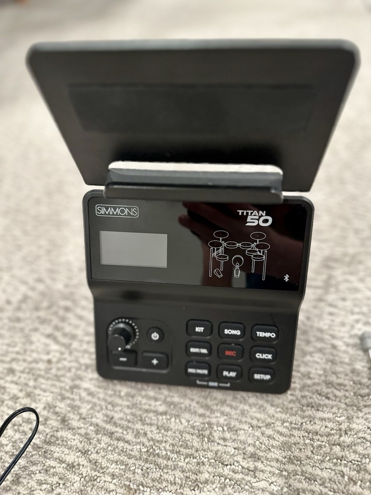 Simmons Titan 50 Electronic Drum Set Module, Power Adapter, Cables