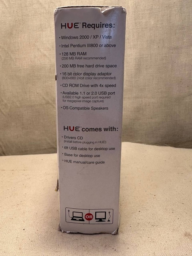 HUE HD Webcam USB Document Camera Flexible Arm w Box 013 010