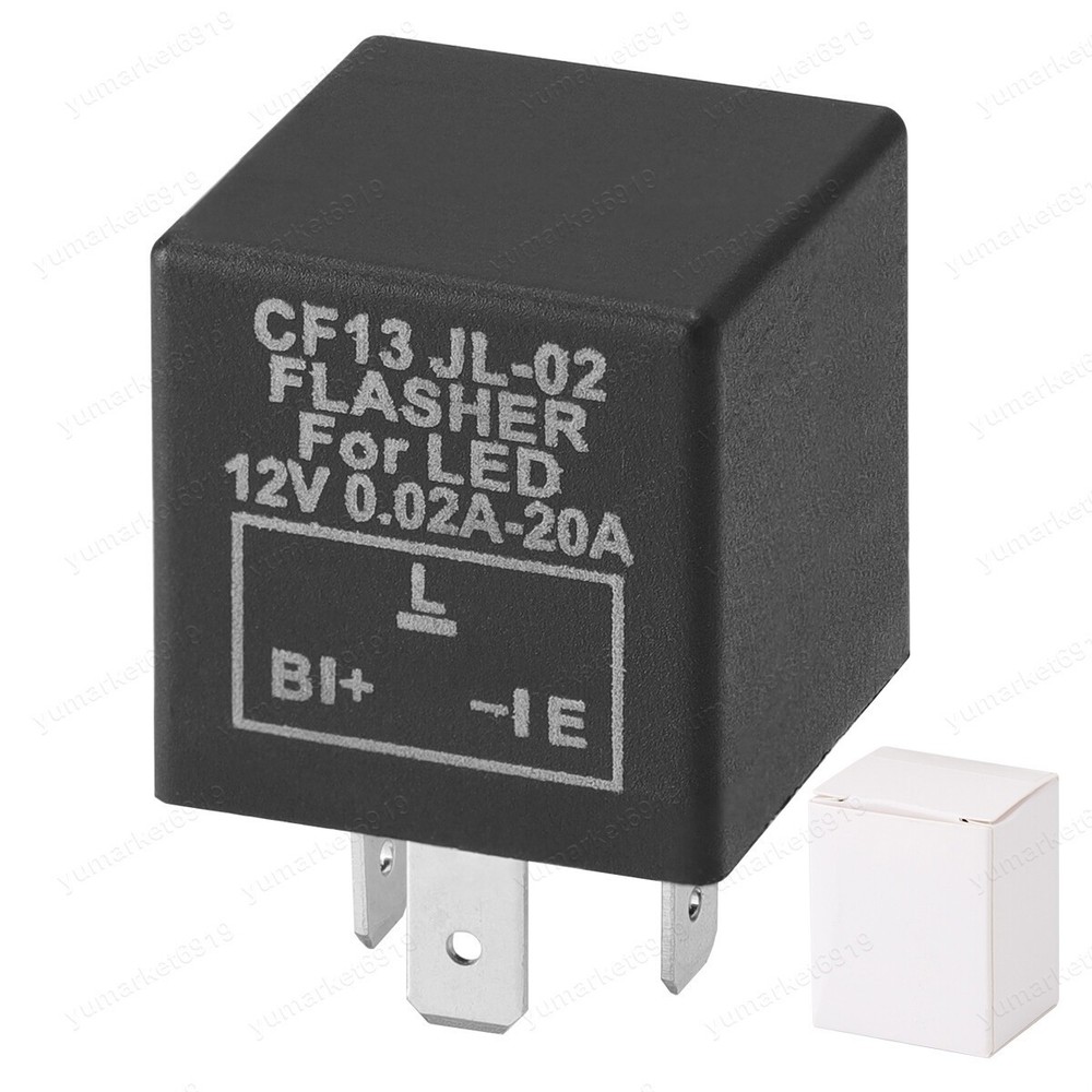 3 Pin Car Flasher LED Relay Fix Light Hyper Flash Turn Signal Decoder CF13 EP34