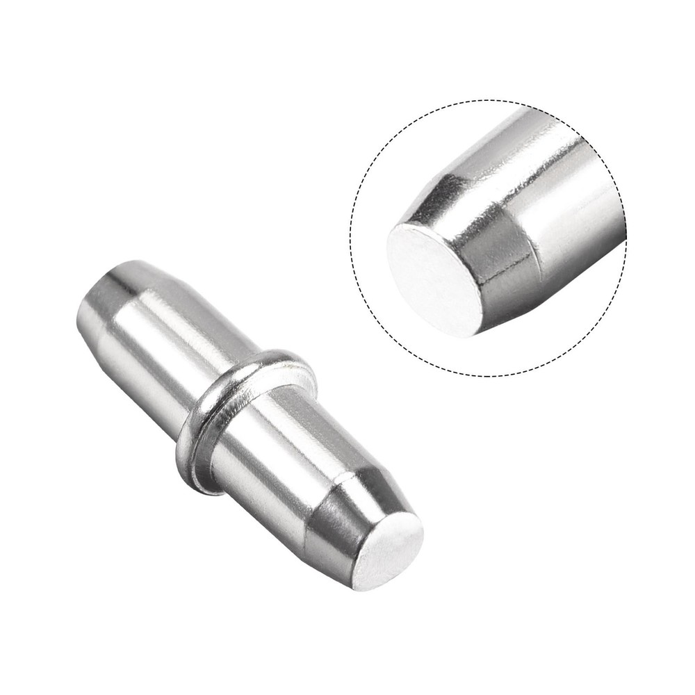 Peg support shelf, 5mm 6mm silver pin with hole, 60pcs