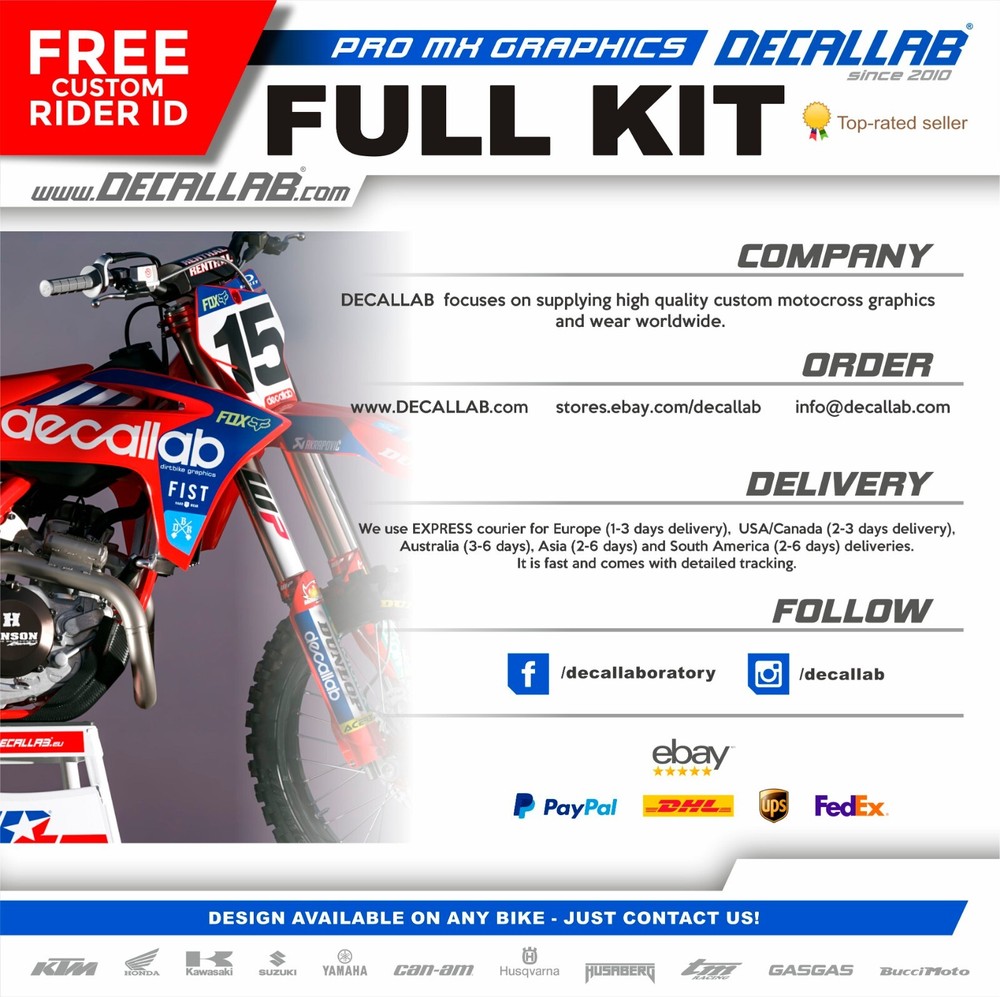 SUZUKI RMZ 450 2008 2009 2010 2011 2012 2013 2014 2015 2016 2017 Graphics Decals