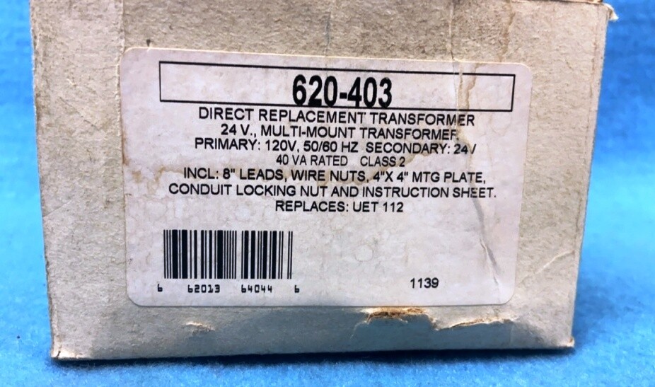 DIRECT REPLACEMENT TRANSFORMER P/N: 620-403