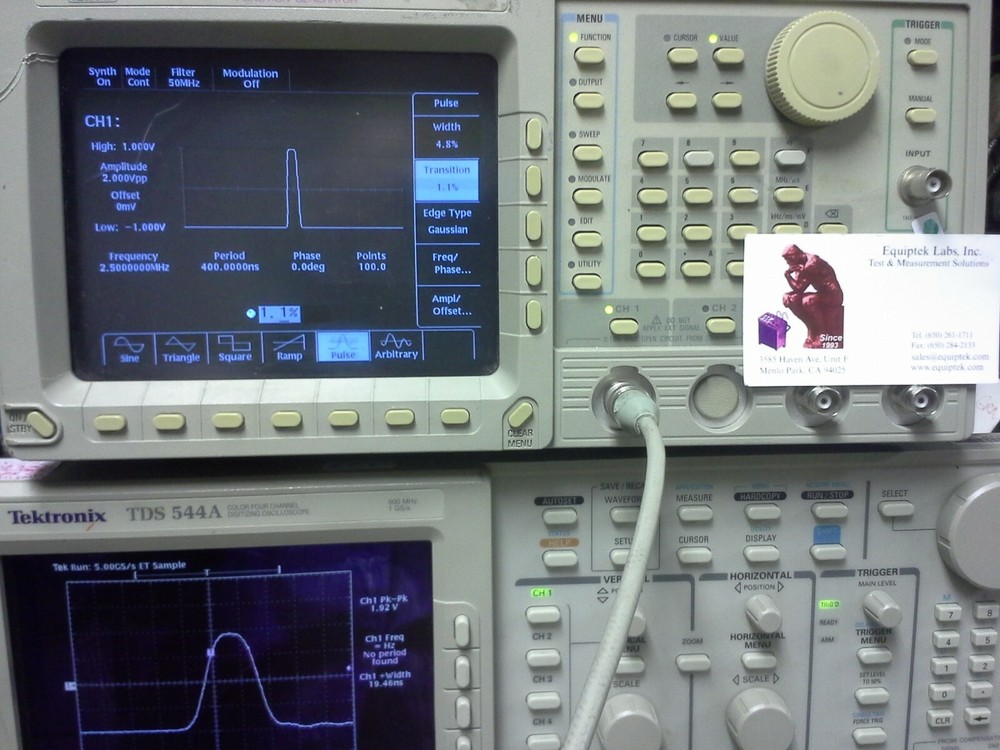 Tektronix AFG2020 100MHz Programmable Arbitrary Waveform Generator TESTED! GPIB