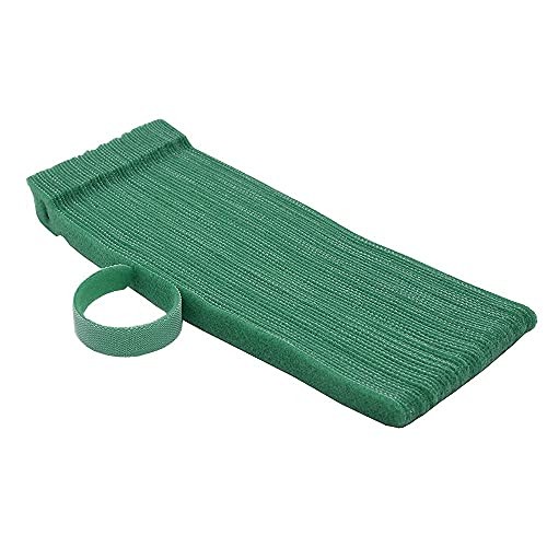 Garden Hook＆Loop Plant Cable Ties, Multi-functional Ties, Adjustable 50 Green