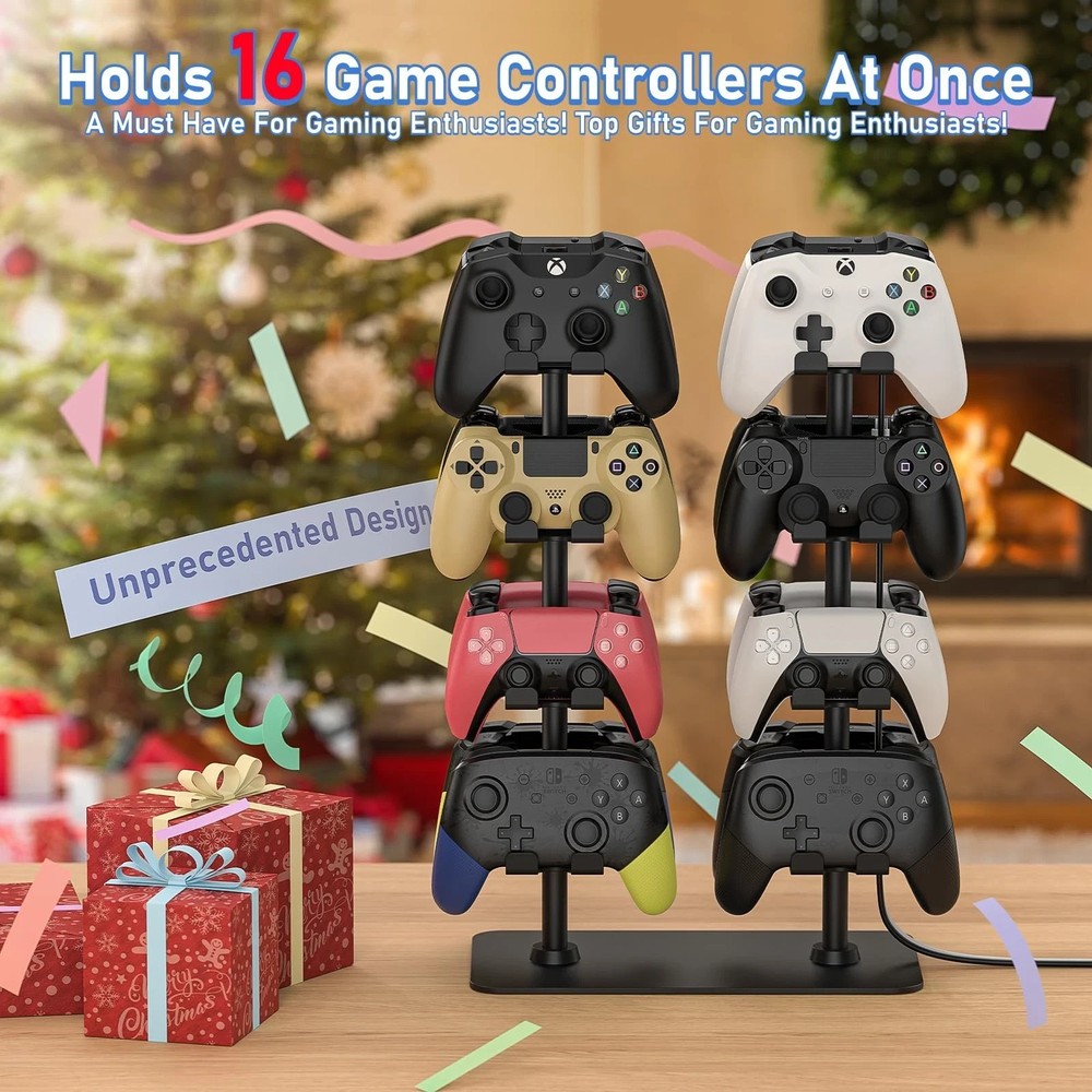 Controller Holder for 16 Xbox PS5 PS4 Gaming Controller, Video Game Controlle...