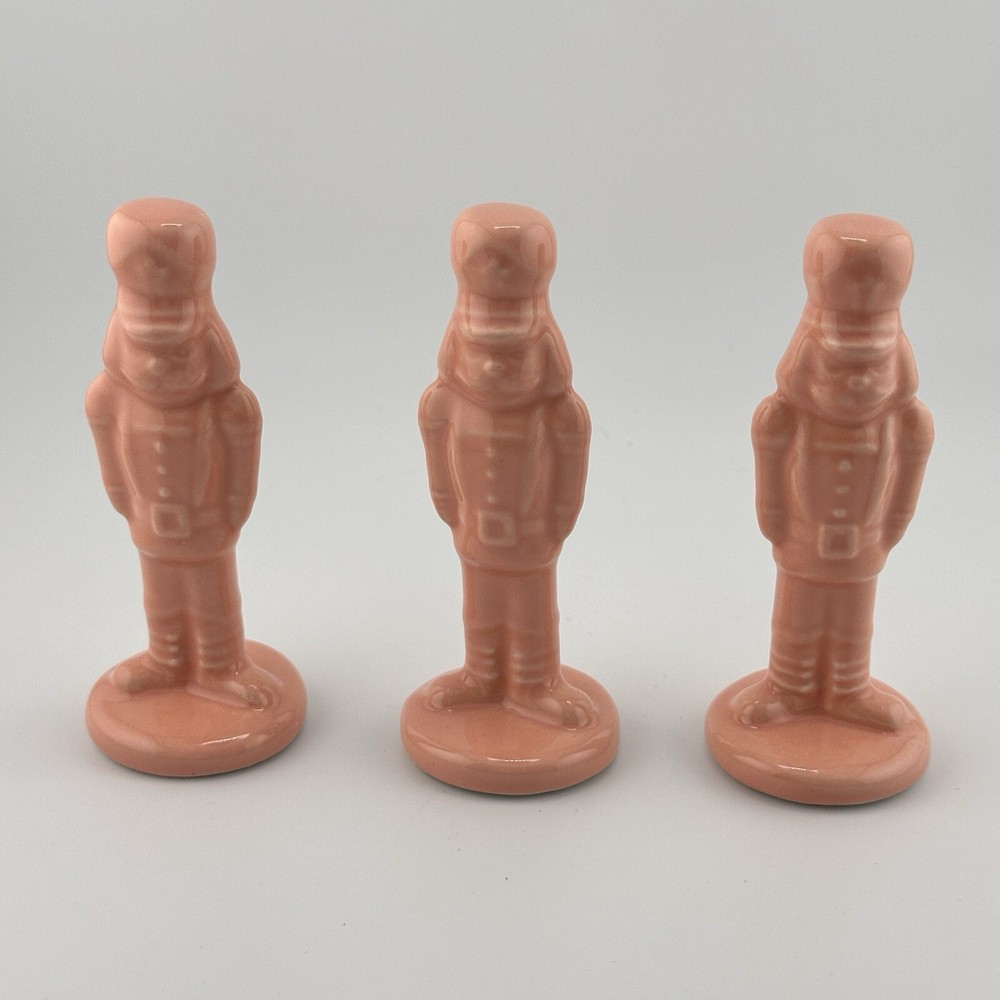 NEW Target Bullseye ~ Pink Nutcracker Set of 3 - 3.6”