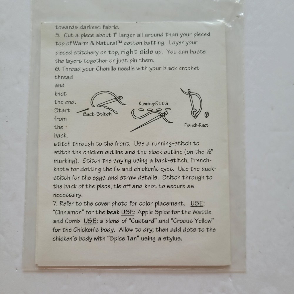 Feathered Nest Stitchery Pattern #ST-837 S Tigue Shore
