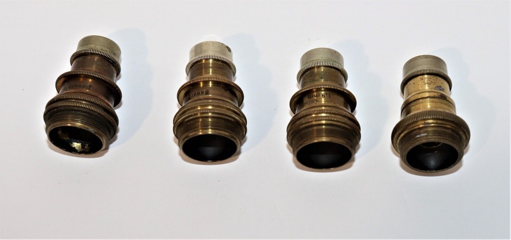 Antique Bausch & Lomb Microscope Brass 97X oil immersion Objective