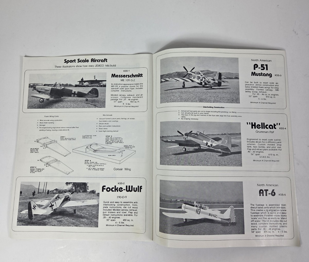 Vintage Mark's Models Airplane Catalog 16 Pages No. KSS-9