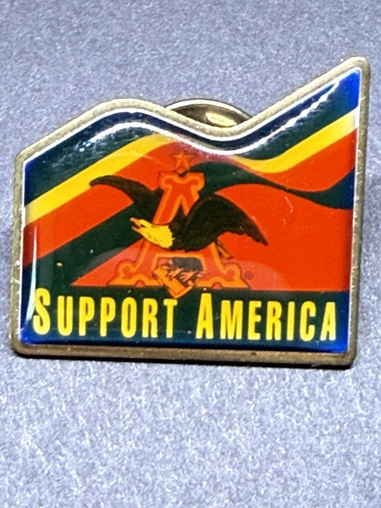 Anheuser Busch Support America Pin Back