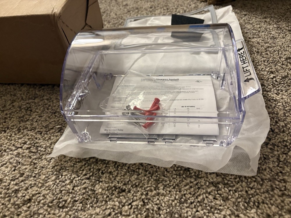 Safety Technologies Universal Stopper without Horn Housing Surface Mount Clear