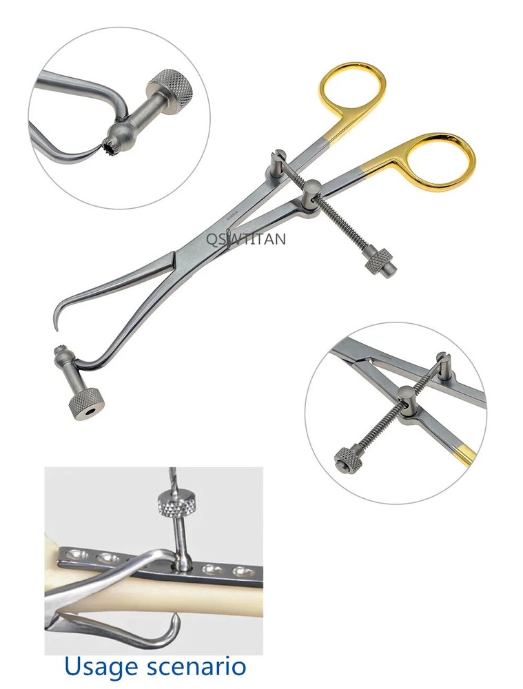 Bone Reduction Forceps with Drill Guide Orthopedic Bone Plate Holding Forceps