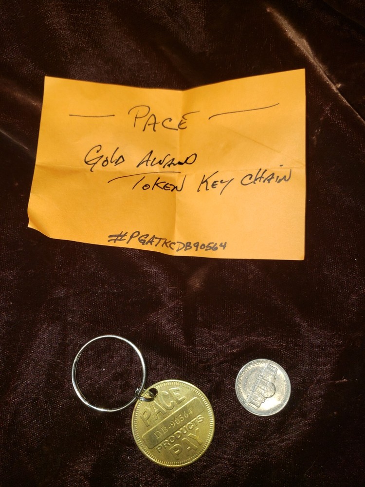 PACE GOLD AWARD TOKEN KEY CHAIN TOKEN #PGATKCDB090564