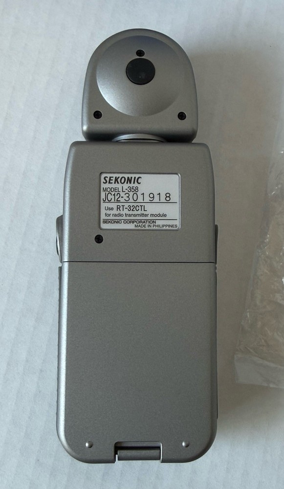 Sekonic L-358 Flash Master Digital Light Meter Silver Mint Condition